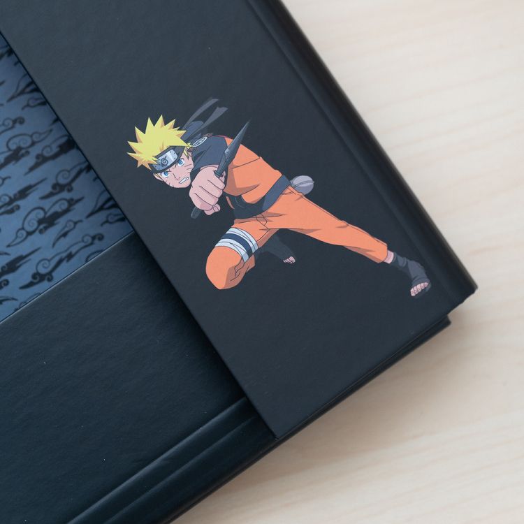 Κουτί σκληρό, 3cm ράχη, με Λάστιχο A4 NARUTO