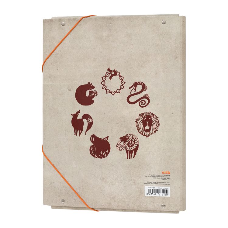 Κουτί σκληρό, 3cm ράχη, με Λάστιχο A4 THE SEVEN DEADLY SINS (Anime Collection)