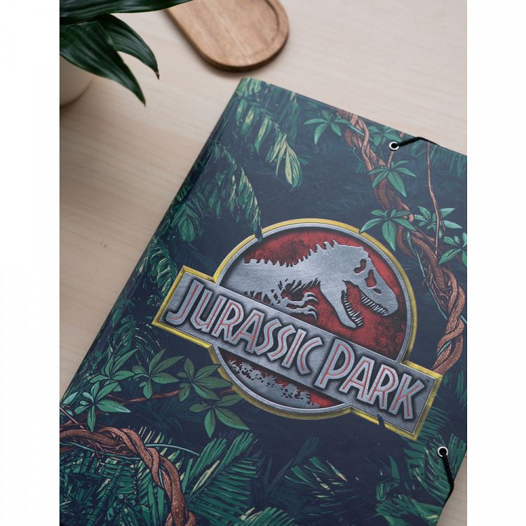 Φάκελος Σκληρός με Λάστιχο, με 3cm ράχη, A4, JURASSIC PARK