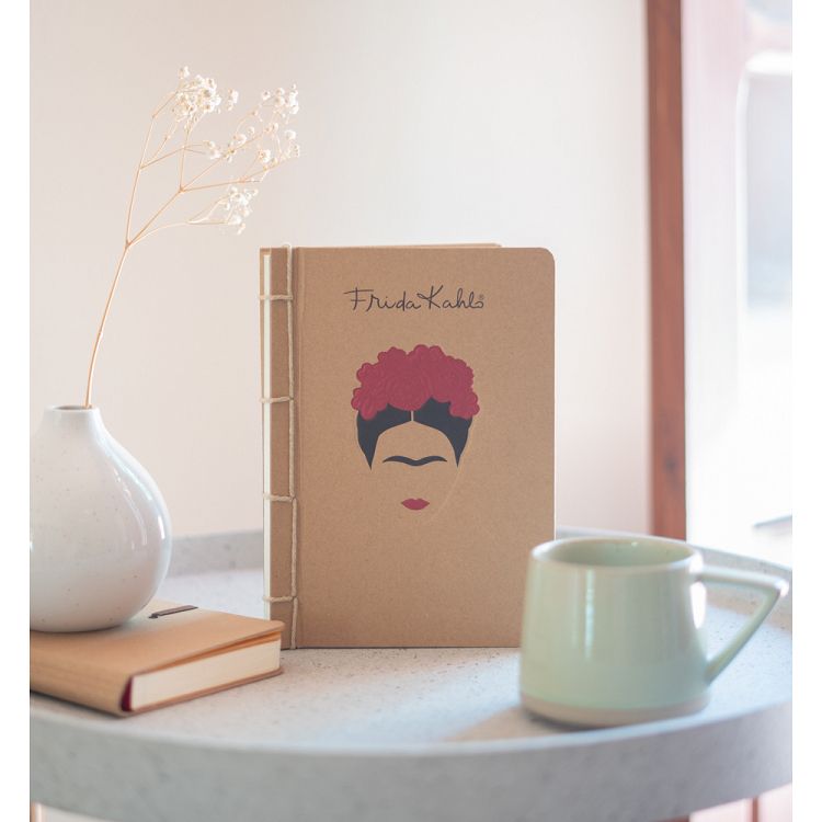 Τετράδιο Δετό Eco Vintage A5/15X21 με Τελίτσες FRIDA KAHLO