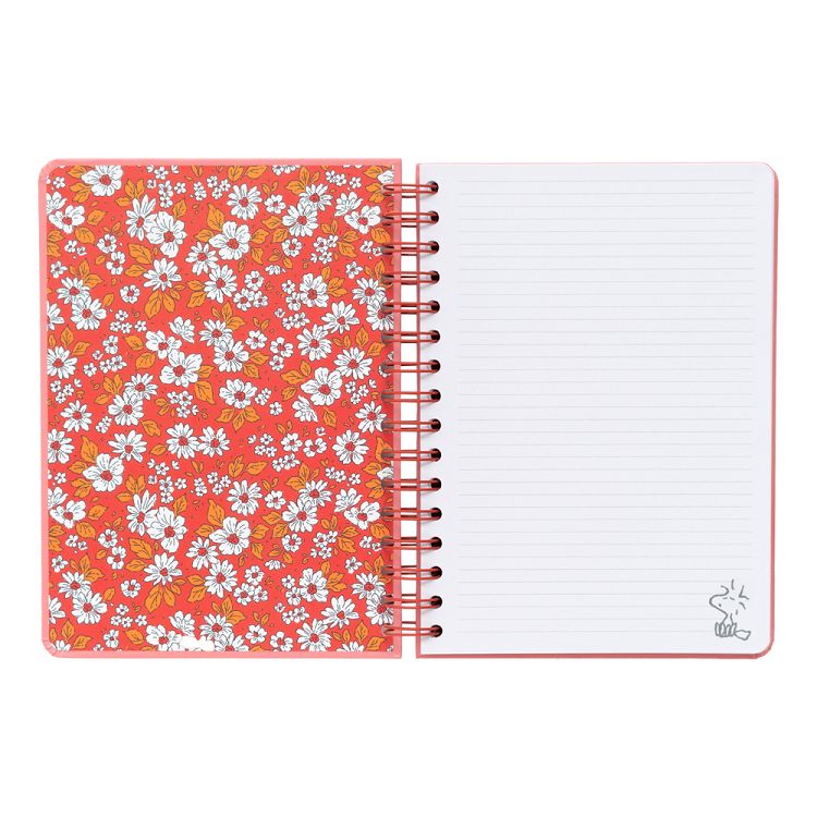 Τετράδιο Σπιράλ Ριγέ με Λάστιχο A5/15X21 SNOOPY Love Yourself
