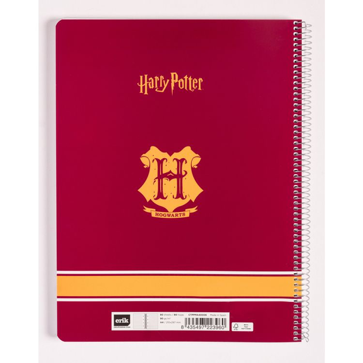 Τετράδιο A4 PP Περφορέ HARRY POTTER Gryffindor