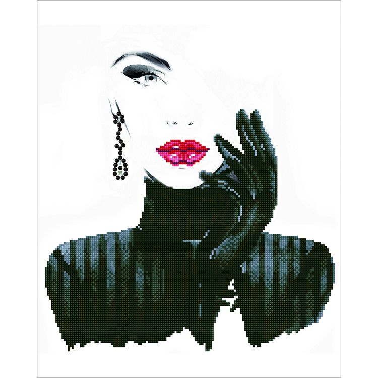 Diamond Dotz Lady In Black 42Χ52