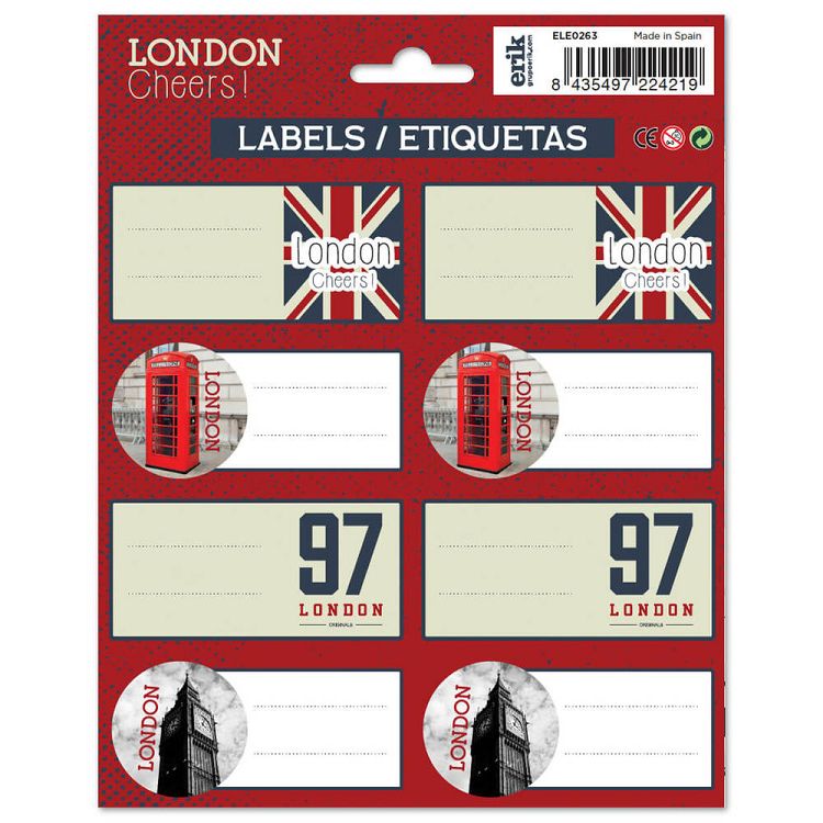 Αυτοκόλλητες Ετικέτες 8x2 LONDON College