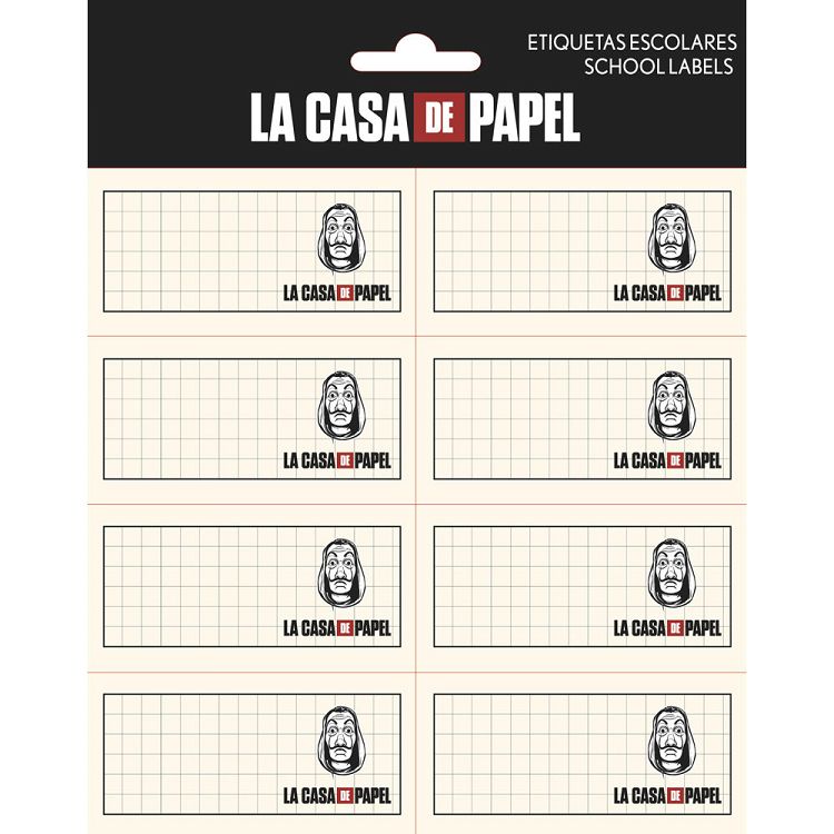 Αυτοκόλλητες Ετικέτες 8x2 LA CASA DE PAPEL