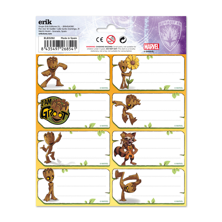 Αυτοκόλλητες Ετικέτες 8x2 MARVEL GROOT