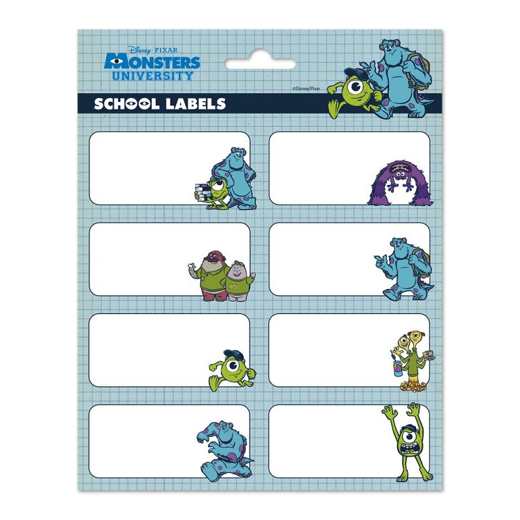Αυτοκόλλητες Ετικέτες 8x2 PIXAR Monsters INC