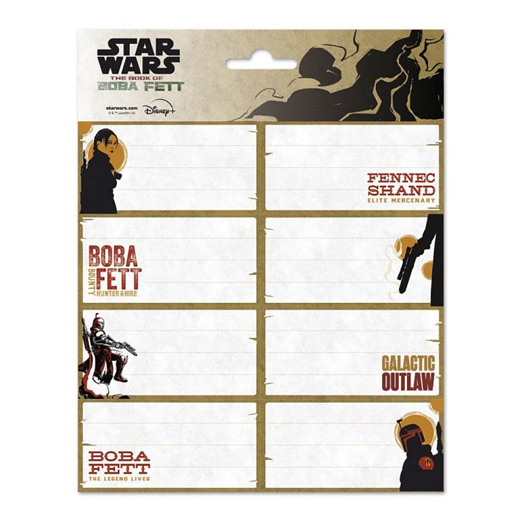 Αυτοκόλλητες Ετικέτες 8x2 STAR WARS THE BOOK OF BOBA FETT