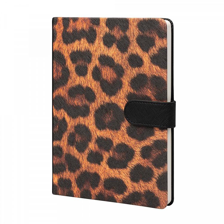 Premium Τετράδιο Α5 με κάλυμμα από Δερματίνη KOKONOTE LUXE Bold Leopard