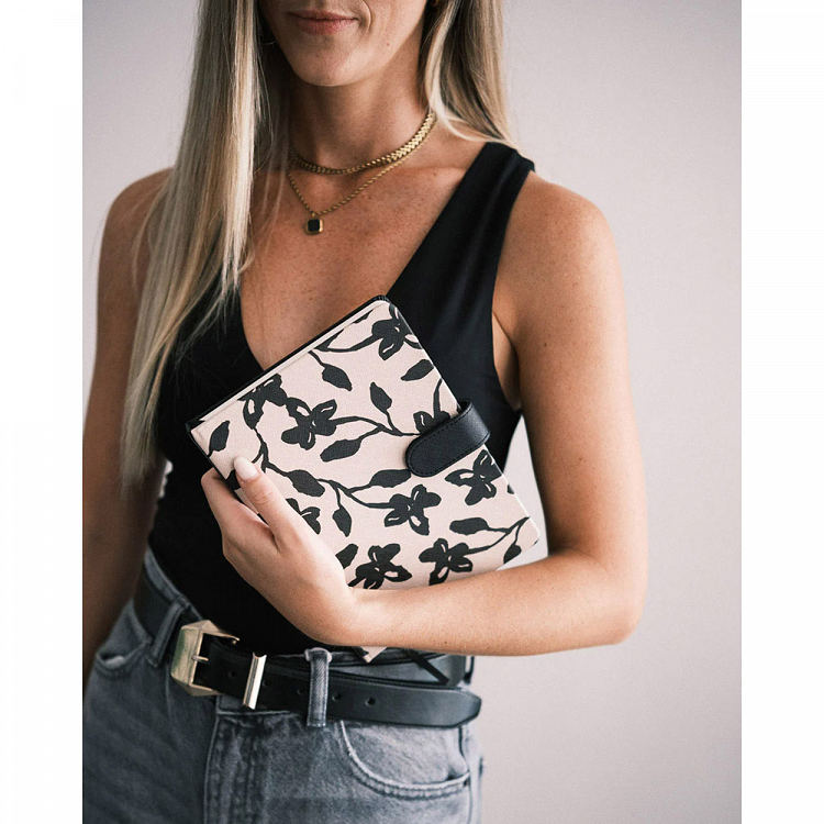Premium Τετράδιο Α5 με κάλυμμα από Δερματίνη KOKONOTE LUXE Midnight Dahlia