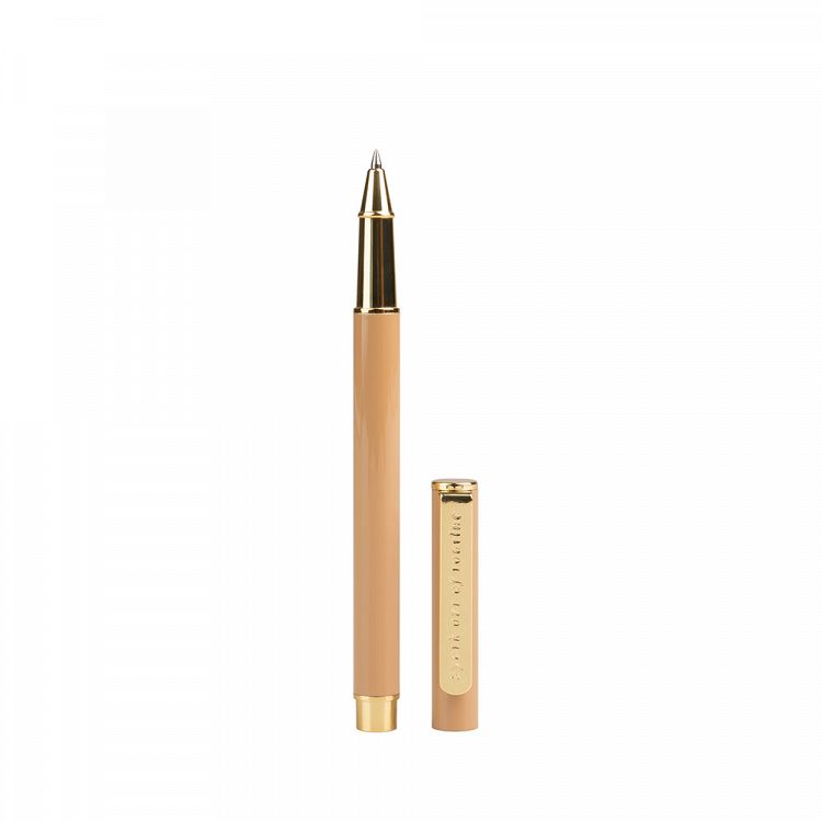 Στυλό 0,70mm KOKONOTE BASIC STUDIO Almond Latte Ανοιχτό Καφέ με Επίχρυσες Λεπτομέρειες