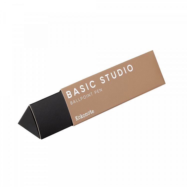 Στυλό 0,70mm KOKONOTE BASIC STUDIO Almond Latte Ανοιχτό Καφέ με Επίχρυσες Λεπτομέρειες