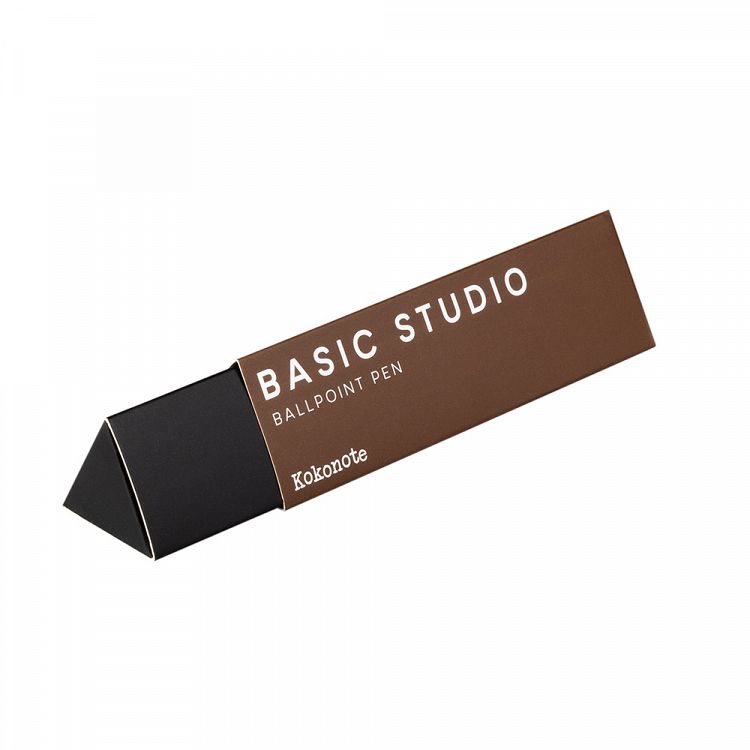Στυλό 0,70mm KOKONOTE BASIC STUDIO Hot Cocoa Καφέ με Επίχρυσες Λεπτομέρειες