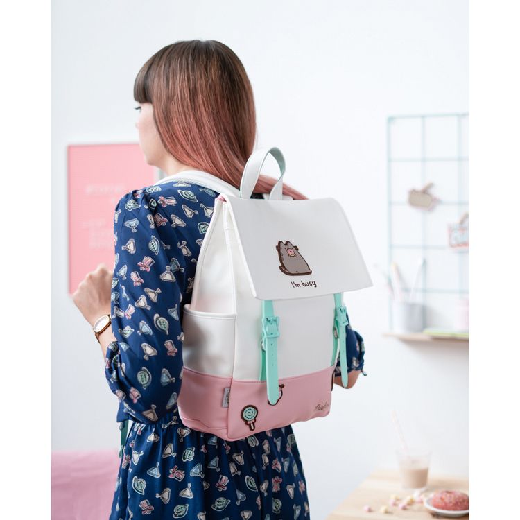 Premium Τσάντα Πλάτης PUSHEEN Rose Collection