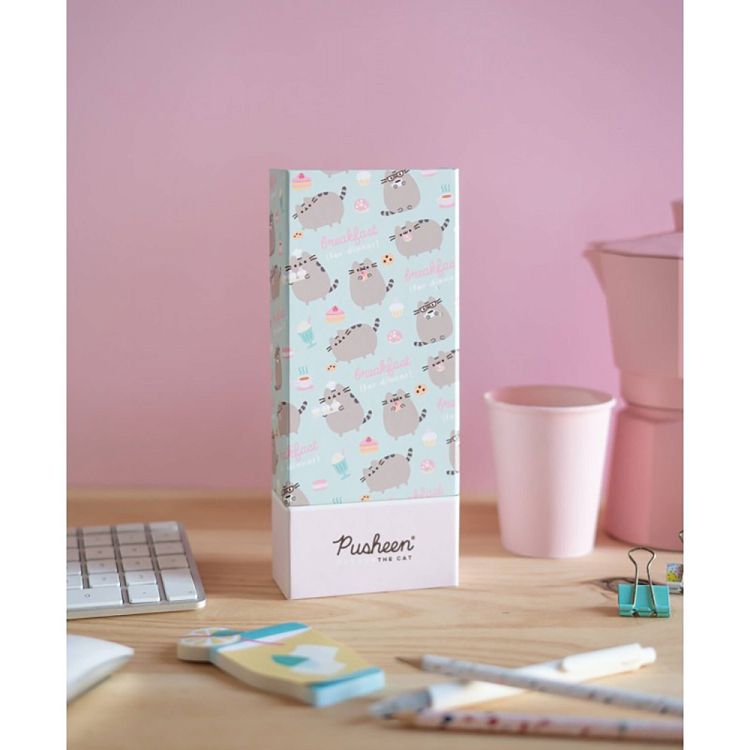 Μολυβοθήκη/Κασετίνα με Θέση για Κινητό PUSHEEN ROSE COLLECTION