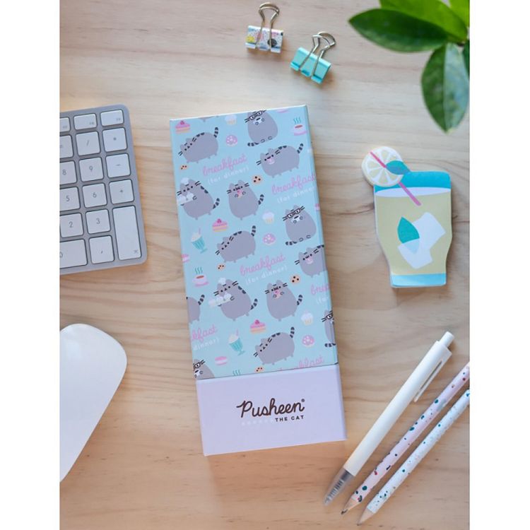 Μολυβοθήκη/Κασετίνα με Θέση για Κινητό PUSHEEN ROSE COLLECTION