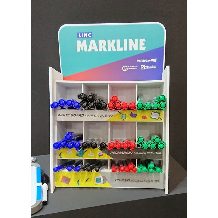 Μαρκαδόρος CD/DVD LINC Markline/μαύρο 10τμχ