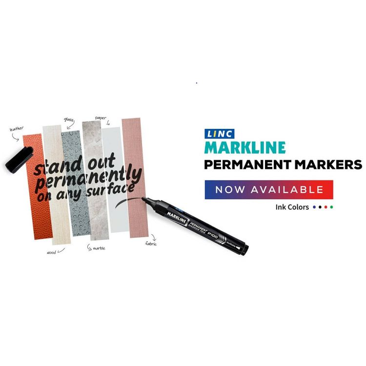 Μαρκαδόρος LINC Markline/μπλε 10τμχ