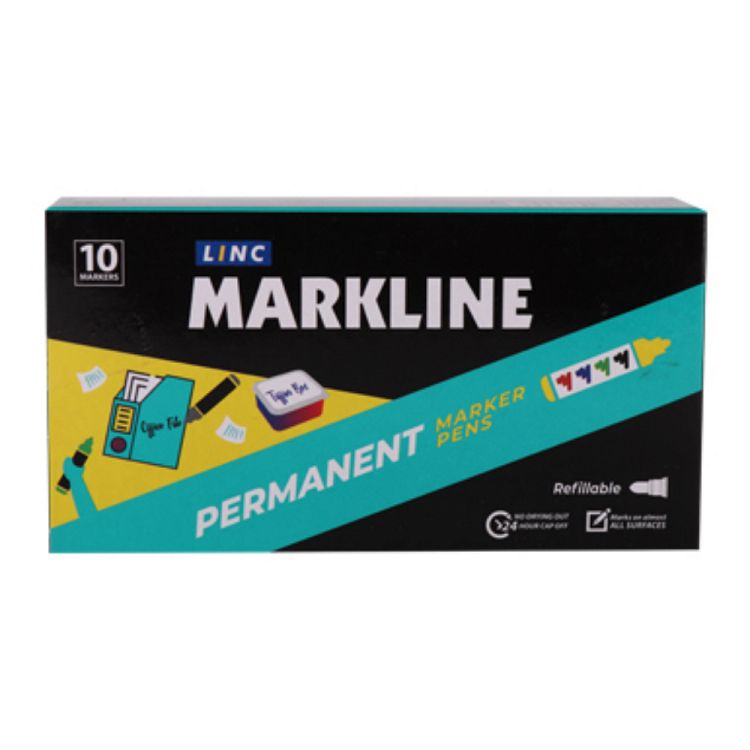 Μαρκαδόρος LINC Markline/μπλε 10τμχ