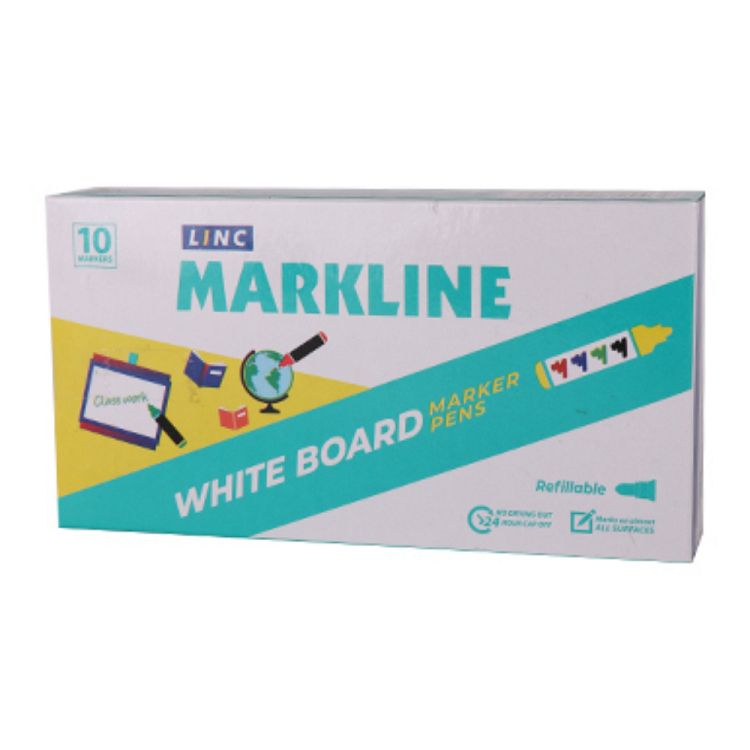 Μαρκαδόρος Ασπροπίνακα LINC Markline/πράσινο 10τμχ
