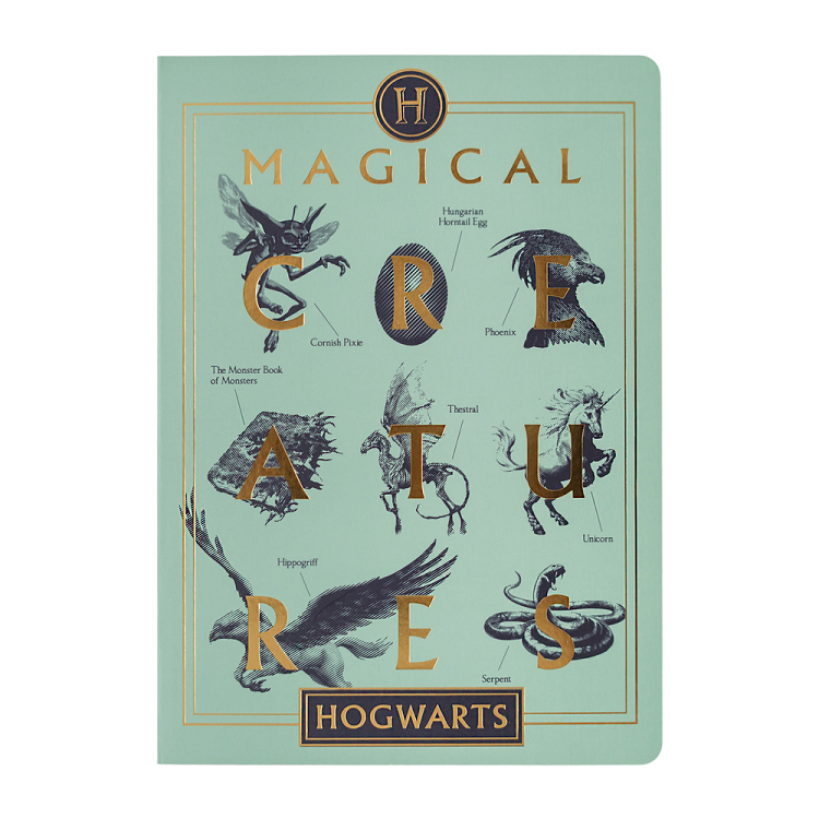 Σημειωματάριο A5 HARRY POTTER Magical Creatures