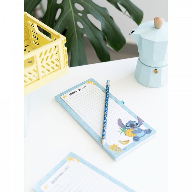 Μπλοκ Σημειώσεων 65φ με Μαγνήτη & Μολύβι DISNEY Stitch Tropical