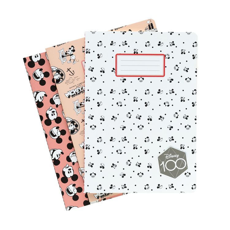 Σετ 3 Τετραδίων Α5/15X21 DISNEY 100th Anniversary Mickey Mouse