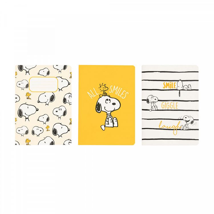 Σετ 3 Τετραδίων Α6/10X15 SNOOPY Lazy Days