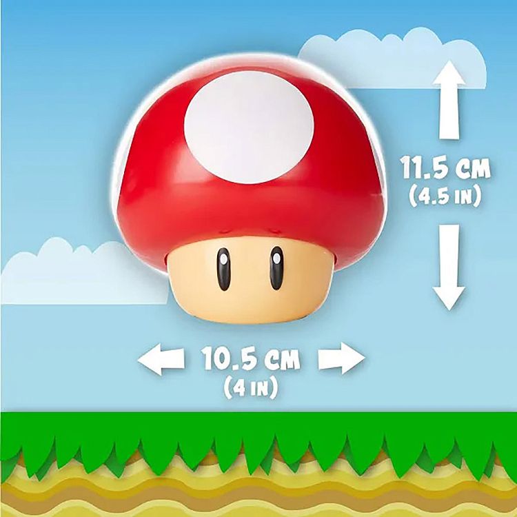 Φορητό Φωτιστικό με Ήχο NINTENDO Super Mario Μανιτάρι