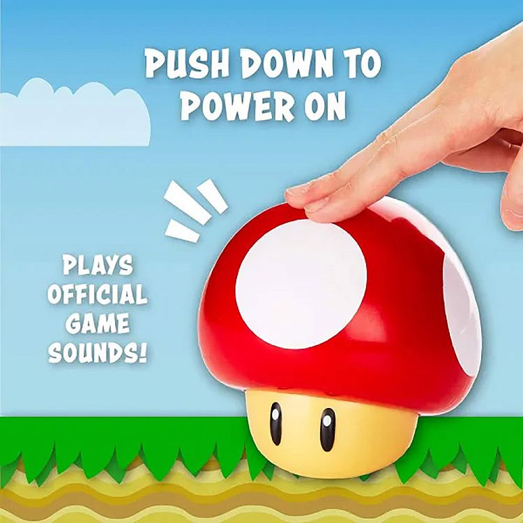 Φορητό Φωτιστικό με Ήχο NINTENDO Super Mario Μανιτάρι