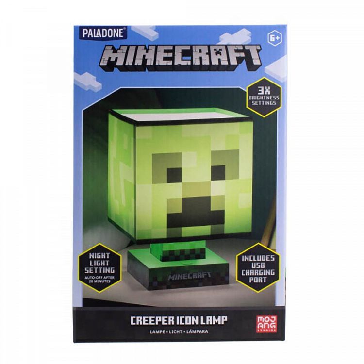 Φωτιστικό 27εκ MINECRAFT Creeper Icon