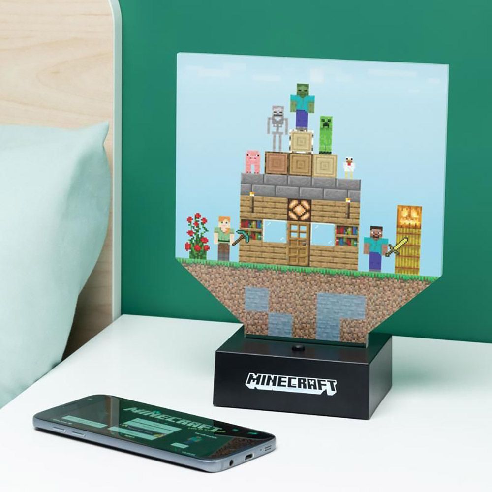 Φορητό Φωτιστικό MINECRAFT Build a Level