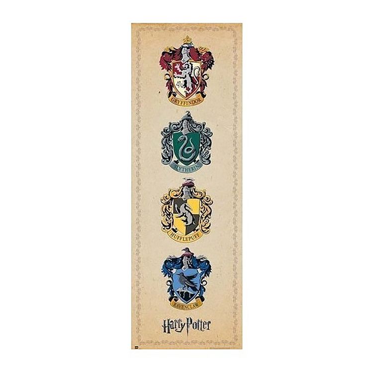 Αφίσα 53x158εκ HARRY POTTER House Crests