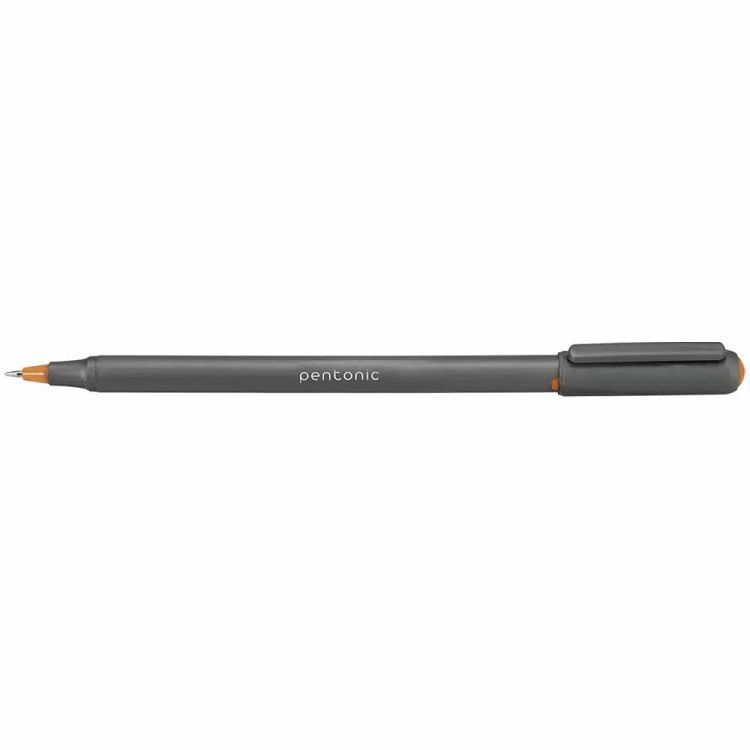 Ball pen LINC Silver Pentonic/καφέ 1.00mm, 12τμχ