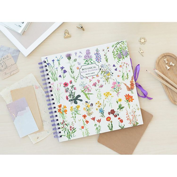 Φωτο-Άλμπουμ Scrapbook 25X25εκ 40 Φύλλα BOTANICAL Wild Flowers by Kokonote