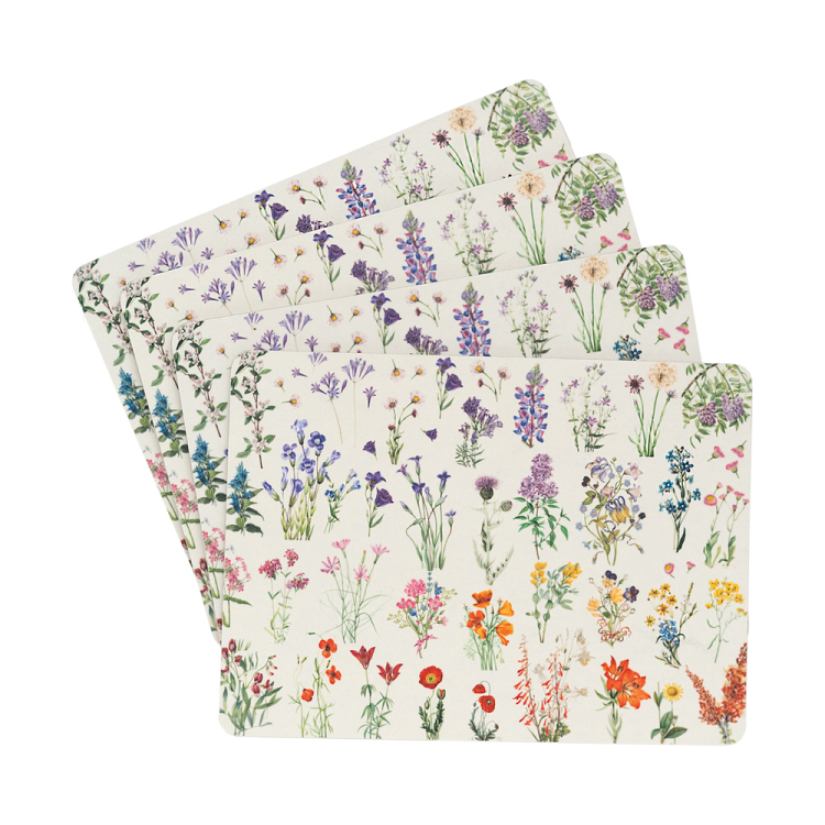 Σετ 4 Σουπλά BOTANICAL Wild Flowers by Kokonote