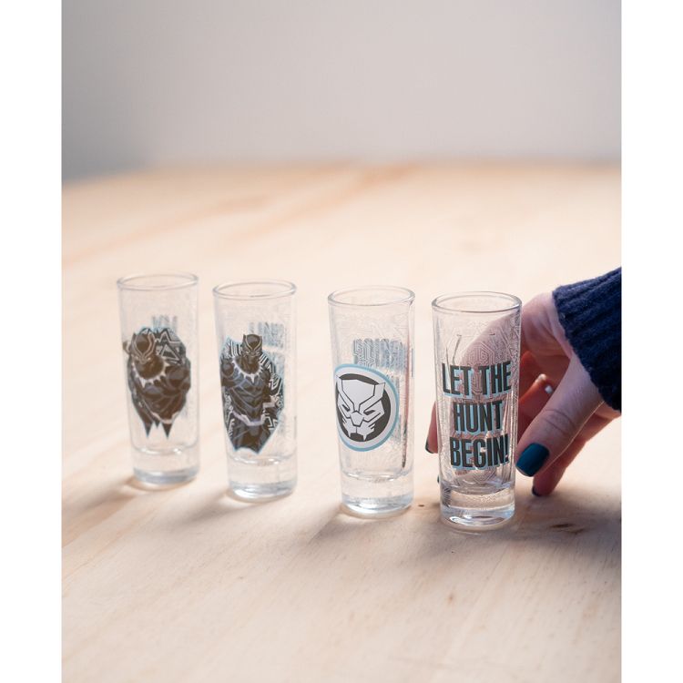 Σετ 4 Σφηνοπότηρα 100ml MARVEL Black Panther