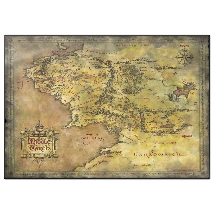 Σουμέν THE LORD OF THE RINGS Middle Earth Map