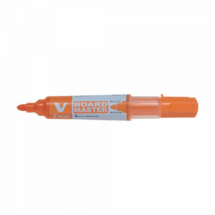 Μαρκαδόρος Ασπροπίνακα PILOT V-BOARD MASTER Medium Πορτοκαλί, σε Κουτί 10τμχ