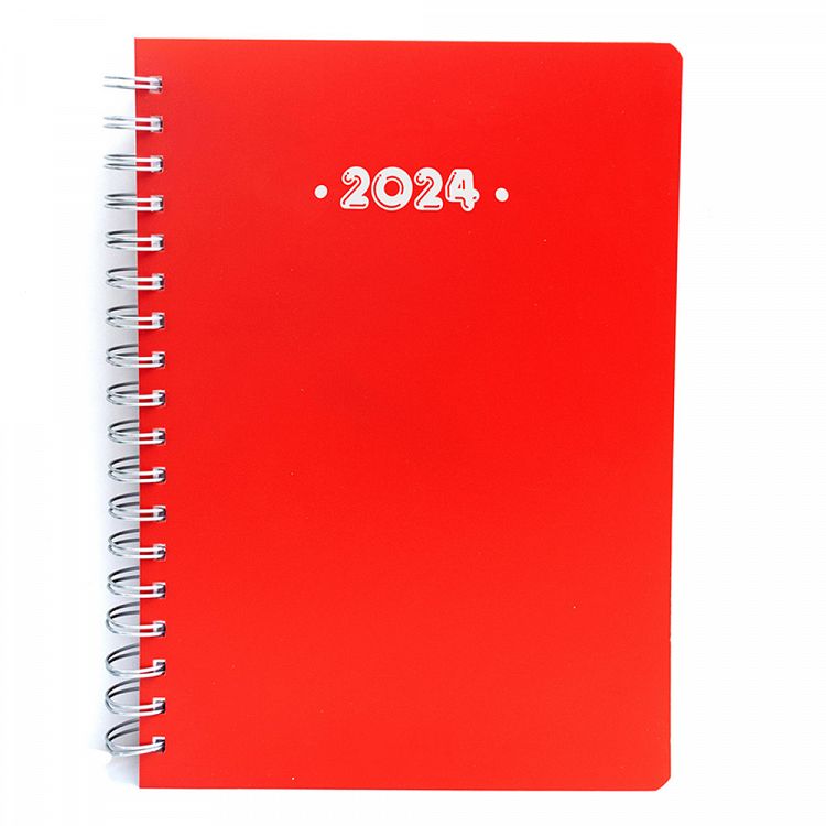 Ημερολόγιο Ημερήσιο PP 2026 ΣΠΙΡΑΛ 21Χ29 Κόκκινο